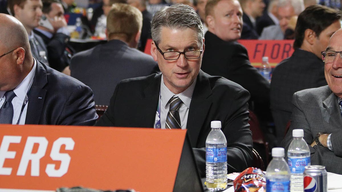 Flyers GM Chuck Fletcher at the 2019 draft