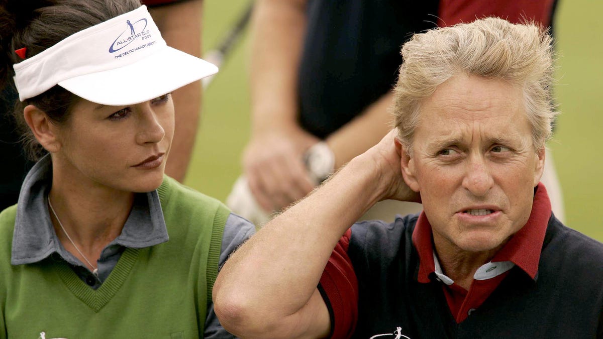 Catherine Zeta Jones and Michael Douglas golf course