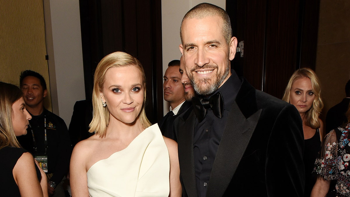 Reese Witherspoon and Jim Toth at the Golden Globes in 2020