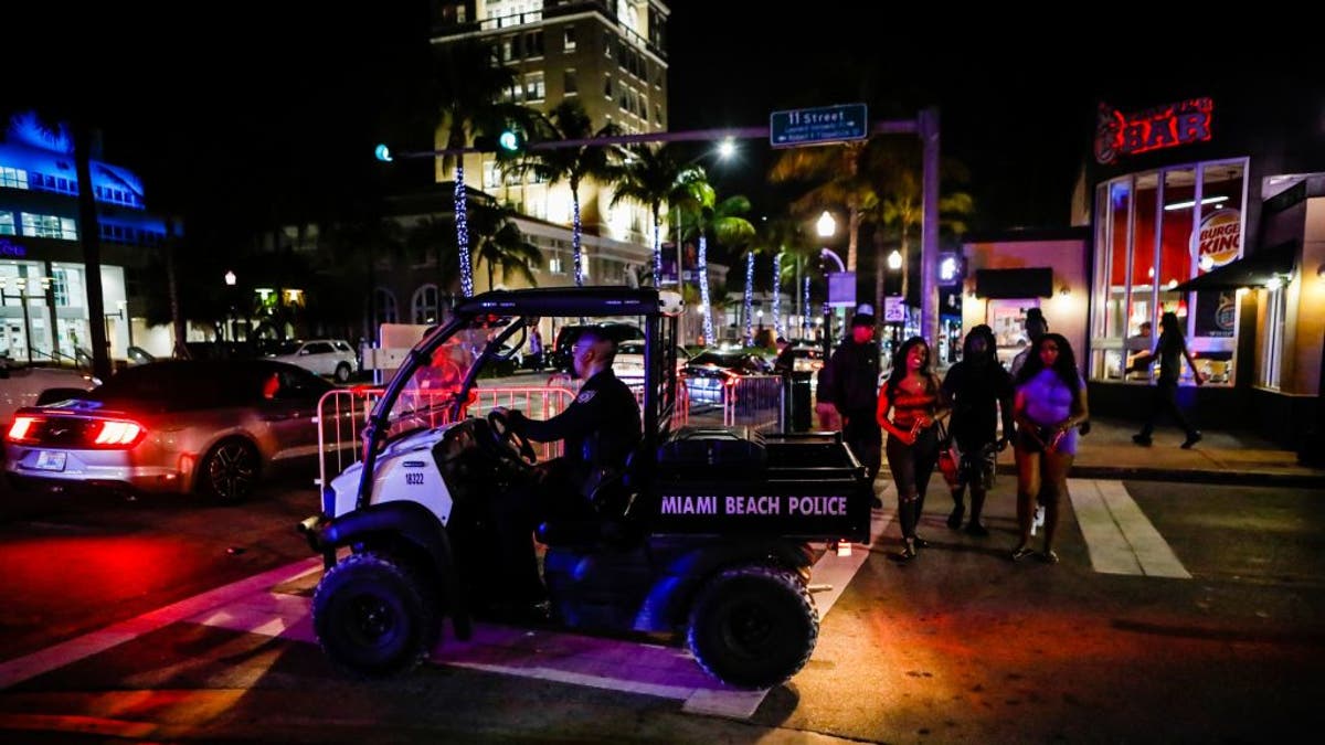 Miami Beach police golf carts