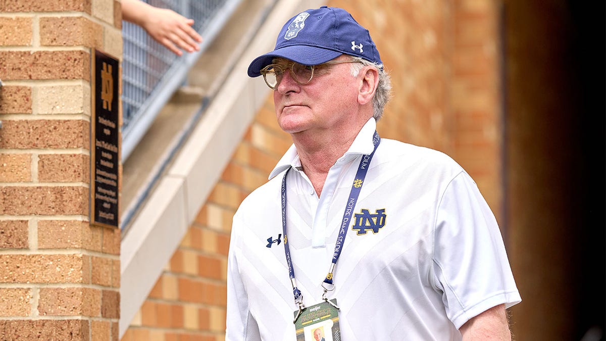 Jack Swarbrick at Notre Dame's spring game