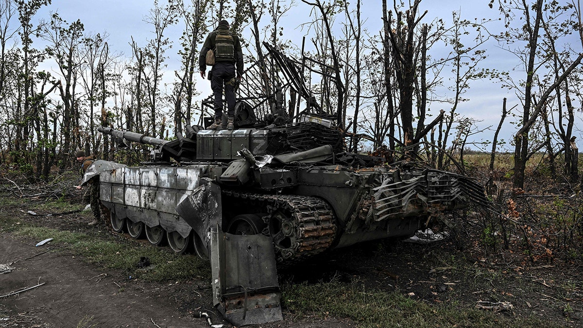 A photo of a tank in Ukraine