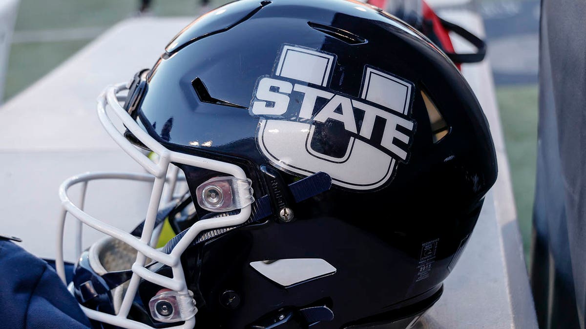 Utah State Aggies helmet in 2022