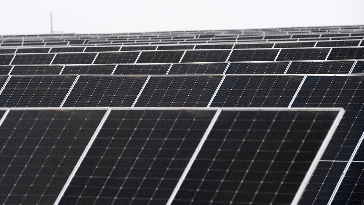 Solar panels are pictured at the ENGIE Sun Valley Solar project in Hill County, Texas, on March 1, 2023.