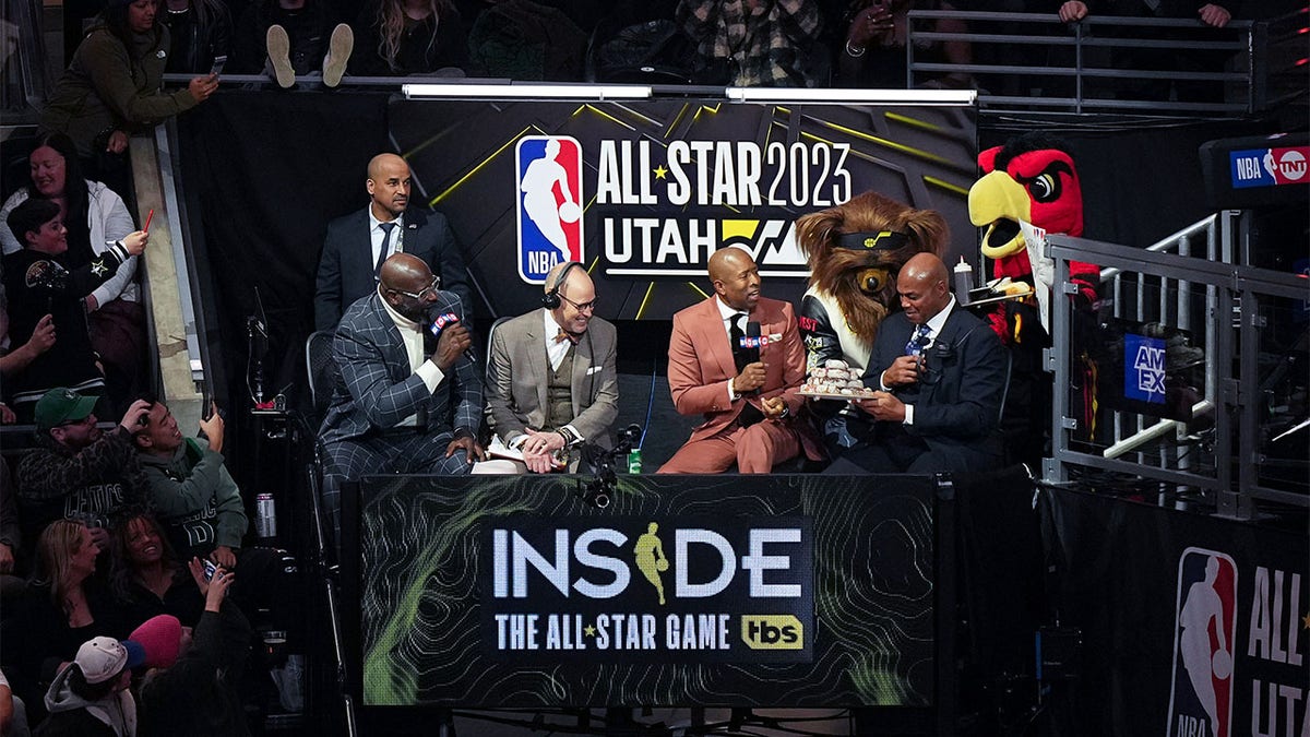 The crew on Inside the NBA at the All-Star Game
