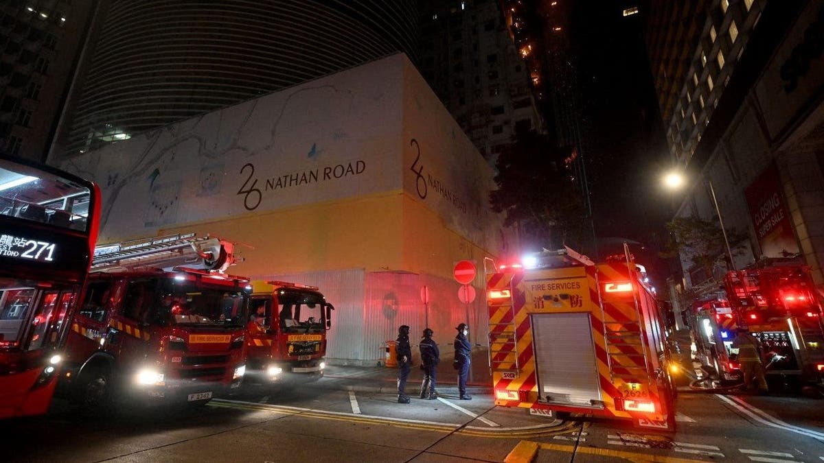 Hong Kong skyscraper fire emergency responders