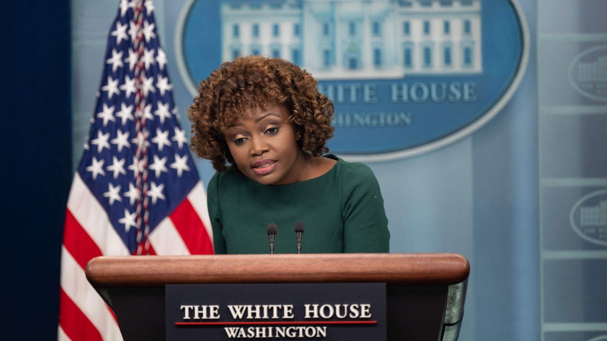 White House press secretary Karine Jean-Pierre