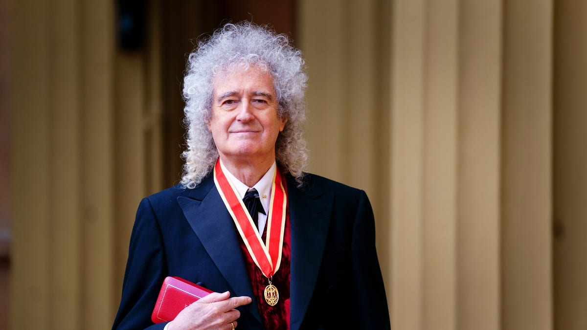 Brian May knighted by King Charles