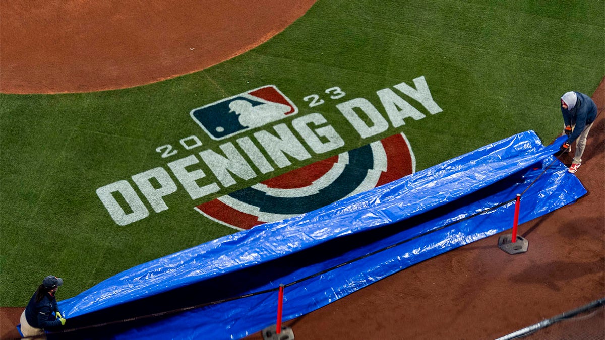 The Opening Day logo at Fenway Park