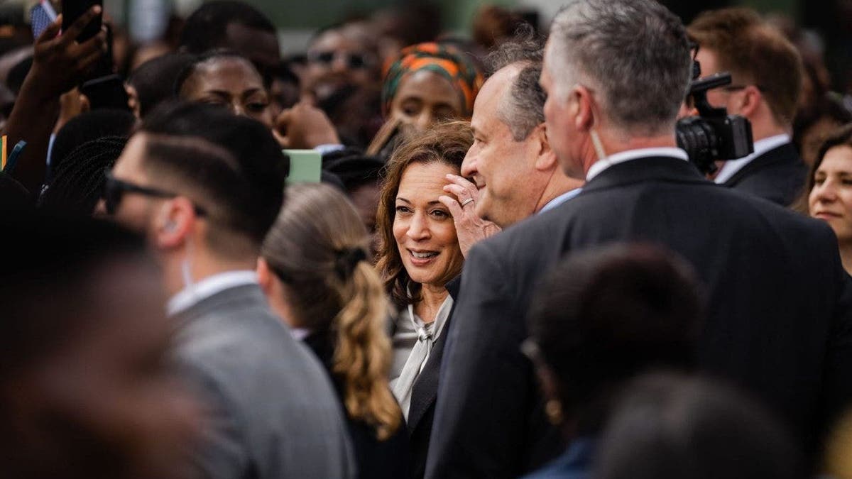 Kamala Harris at Kenneth Kuanda International Airport