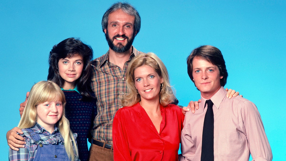 The cast of Family Ties in a promo pic