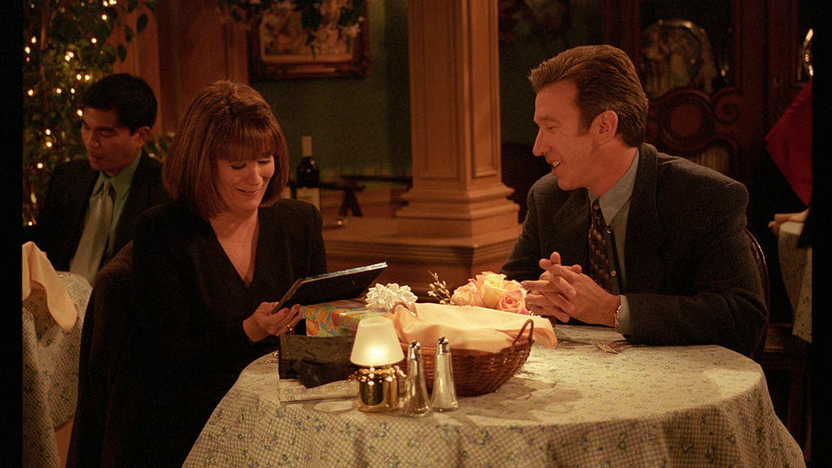 patricia richardson tim allen out at dinner on home improvement