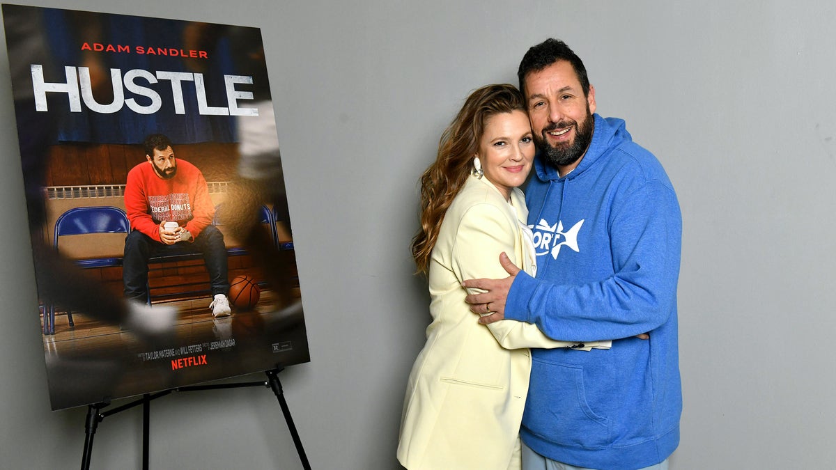 Drew Barrymore and Adam Sandler