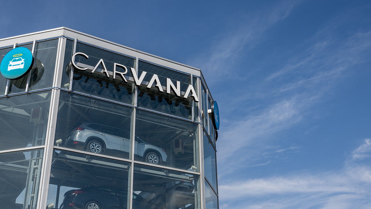 Cars at a Carvana dealership