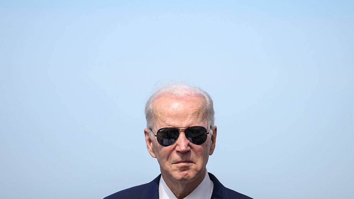 Biden in sunglasses