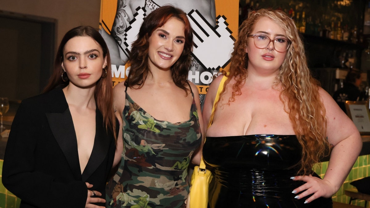 Noelle Perdue, Siri Dahl, and Gwen Adora attend the Los Angeles premiere party for Netflix's "Money Shot: The Pornhub Story"