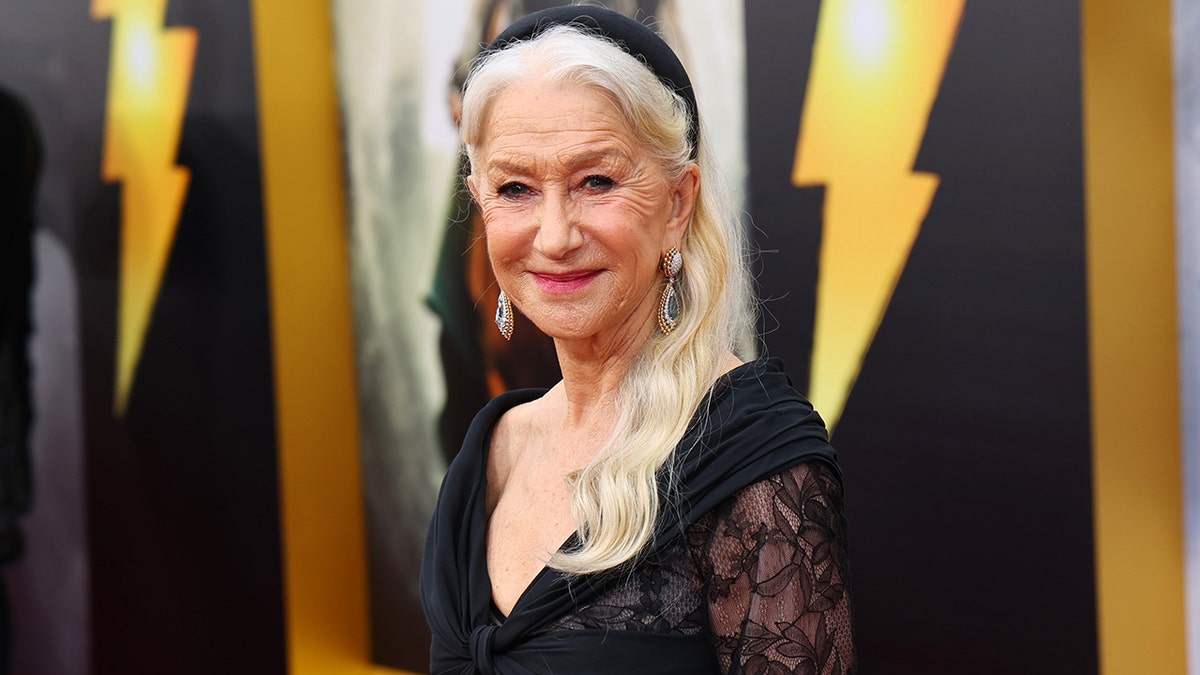 Helen Mirren at the "Shazam! Fury of the Gods" premiere