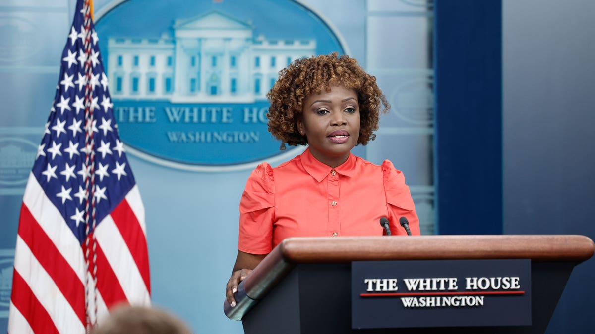 White House press secretary Karine Jean-Pierre