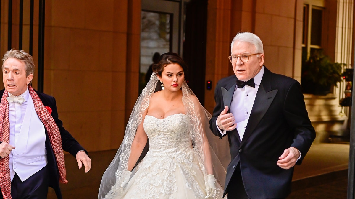 Selena Gomez spotted in wedding dress enjoying a regular day at