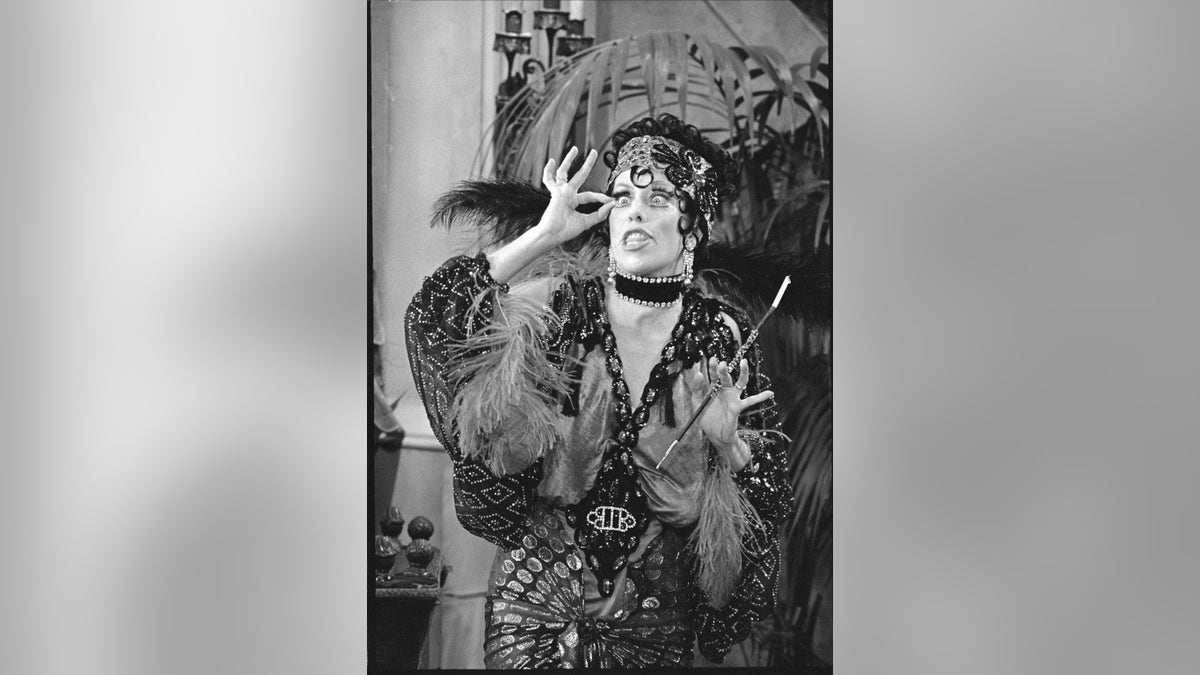 Carol Burnett in character as Nora Desmond 