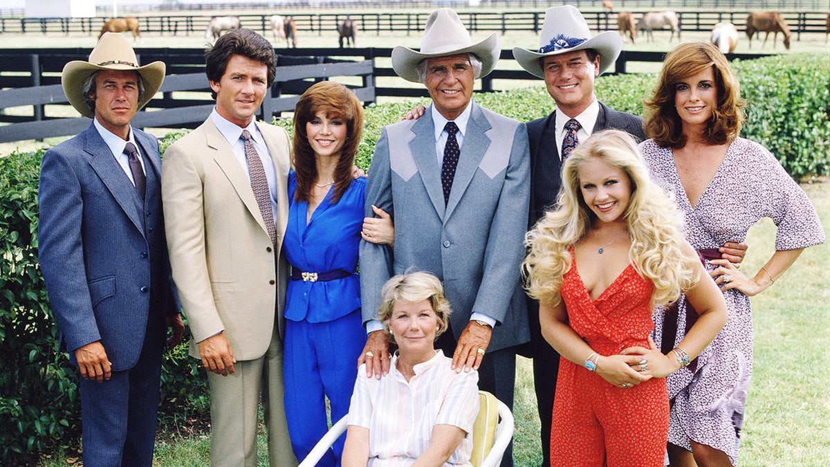 The cast of "Dallas" in a promotional shoot for the show