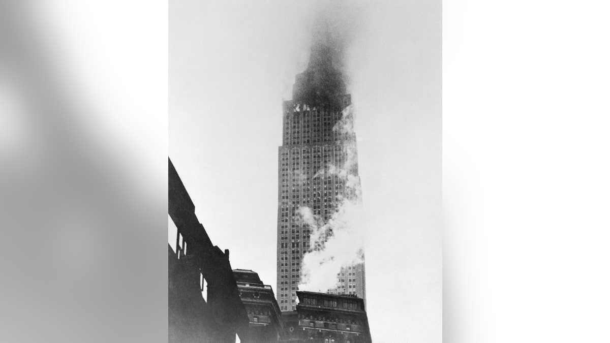 Empire State Building hit by bomber