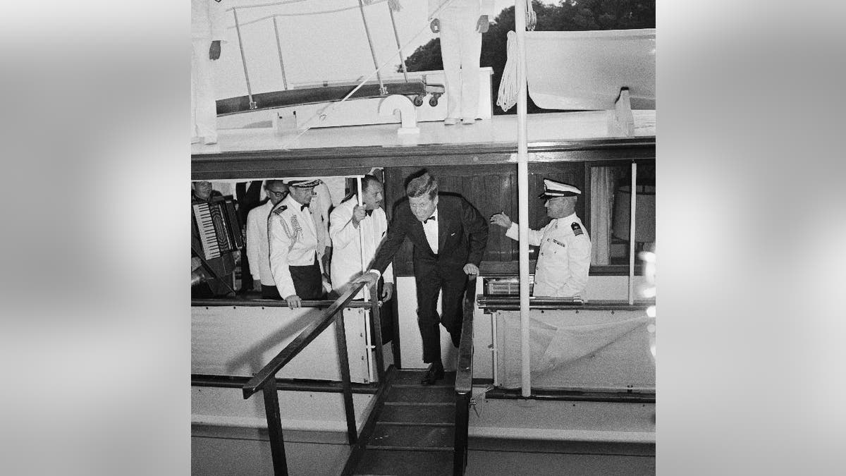 John F. Kennedy leaving Honey Fitz