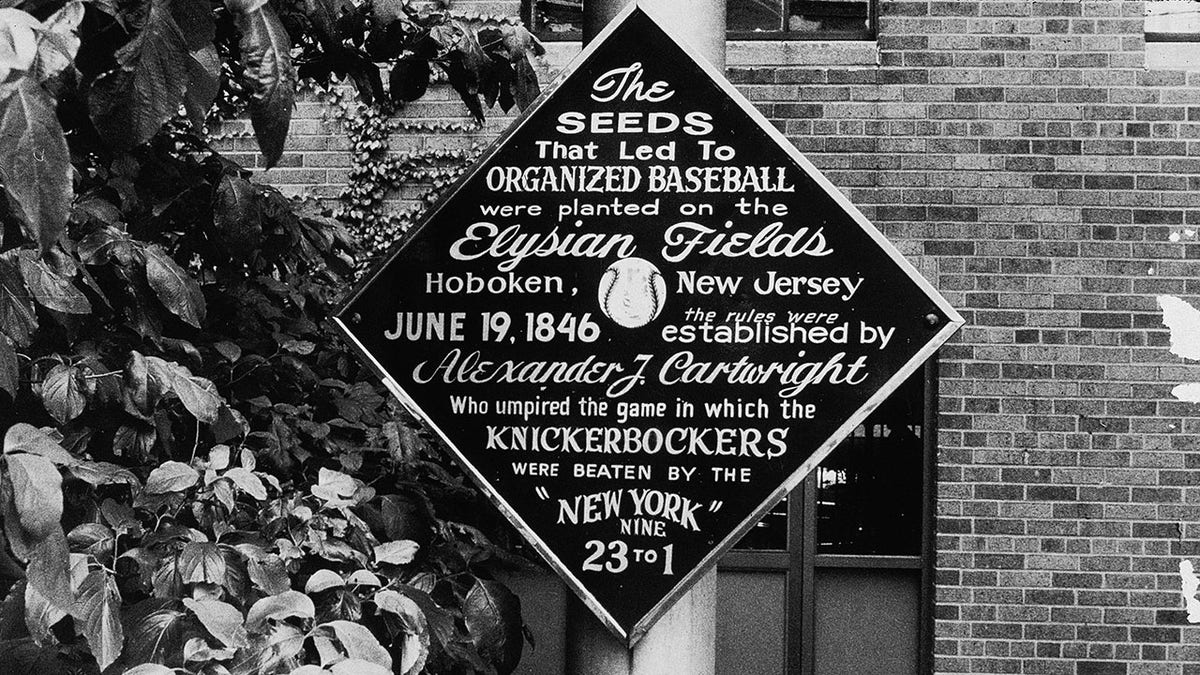 Baseball plaque Hoboken, N.J.