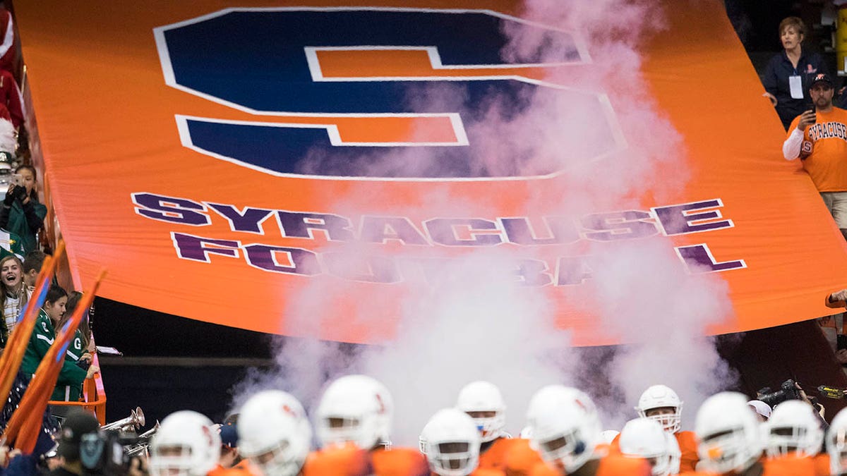 Syracuse Orange logo at a football game