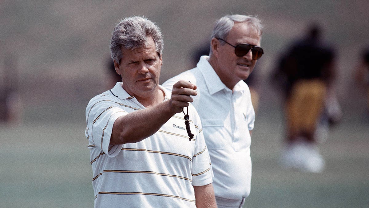 Steelers director of personnel Dick Haley during training camp in 1991