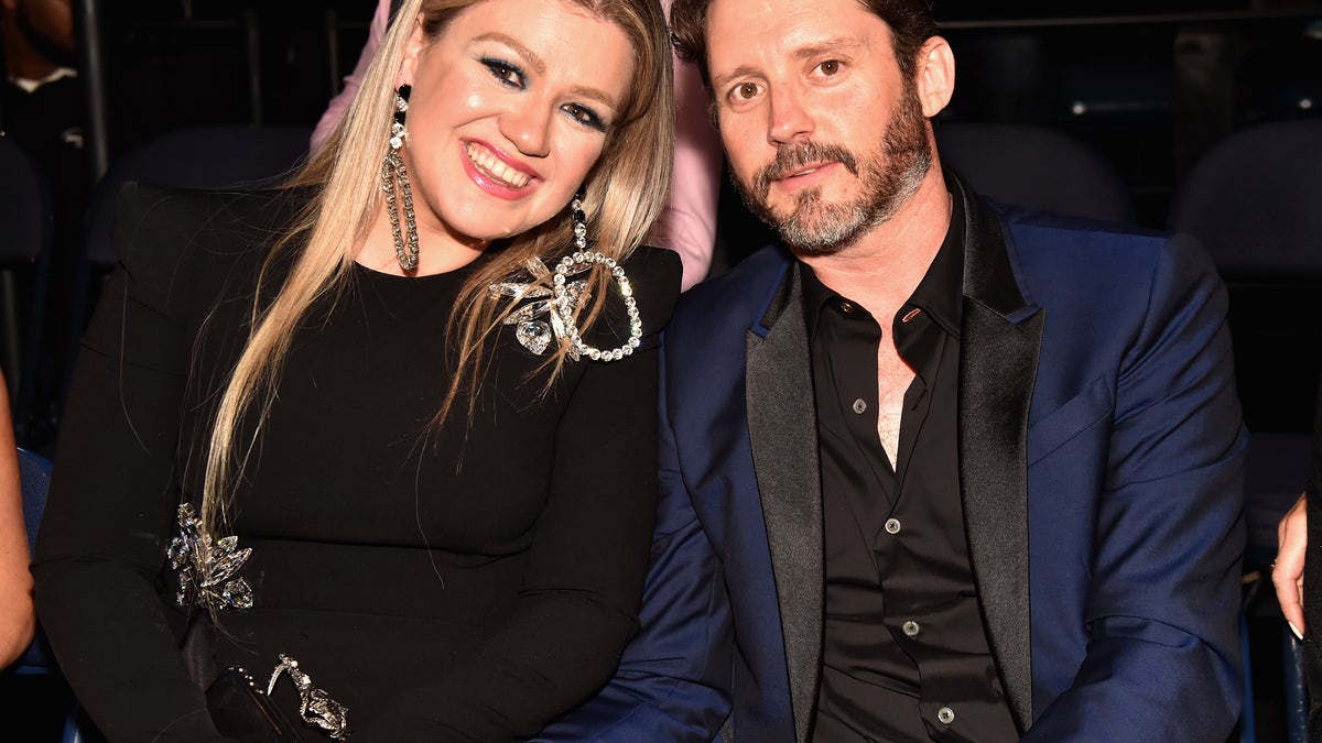 Kelly Clarkson and Brandon Blackstock in 2018