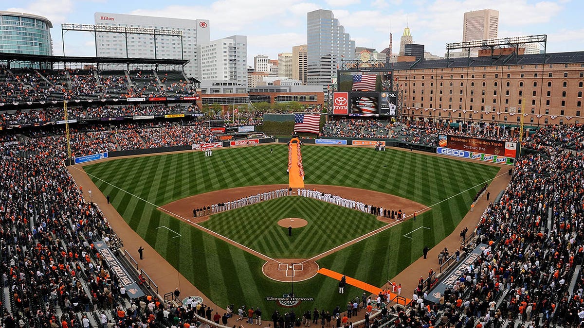 Opening Day at Camden Yards on April 9, 2010