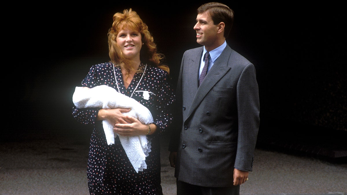 Sarah Ferguson with daughter Princess Beatrice and husband Prince Andrew