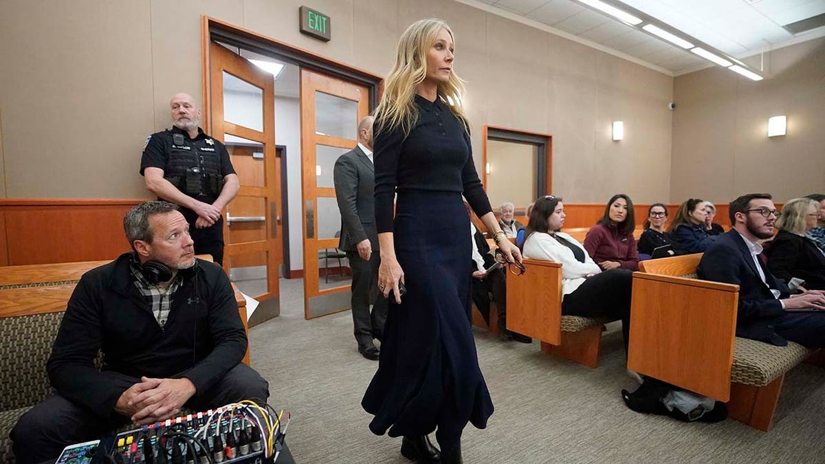 Gwyneth Paltrow enters the courtroom for her trial.