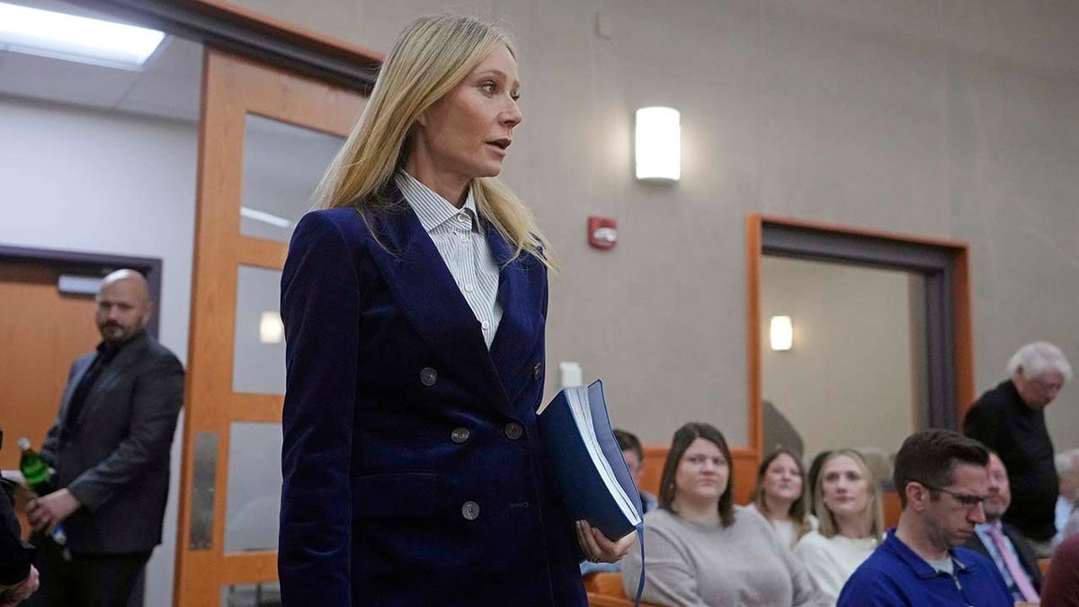 Gwyneth Paltrow enters the courtroom for her trial