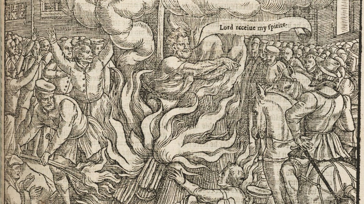 Illustration in Foxe's book of martyrs, 1563