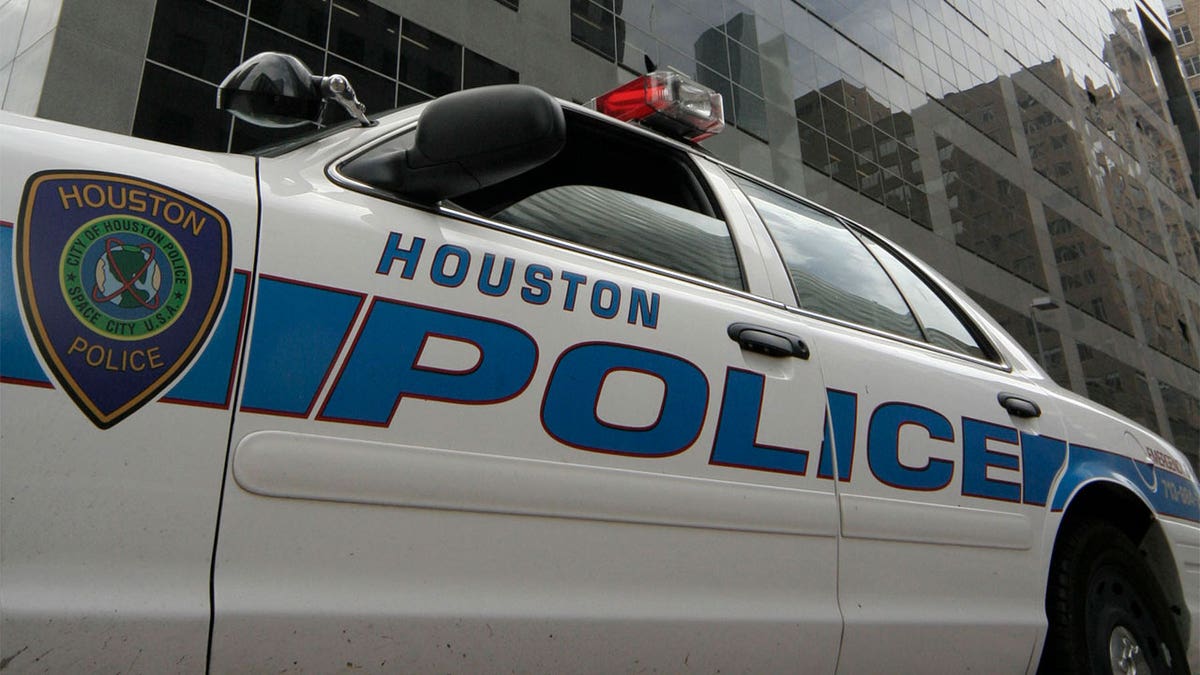 A parked Houston police unit.