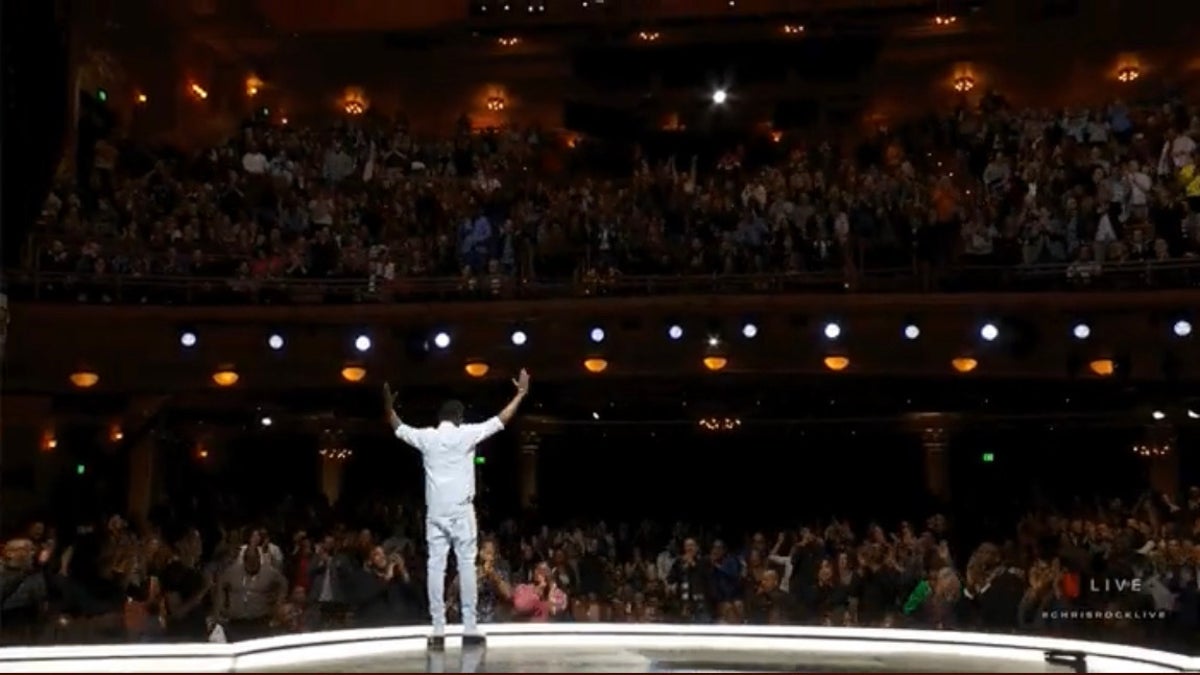 chris rock on stage after special