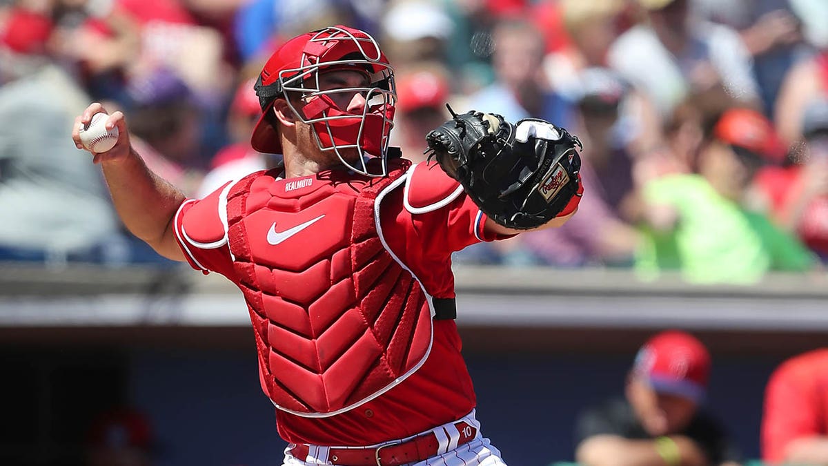 JT Realmuto catches for Tigers