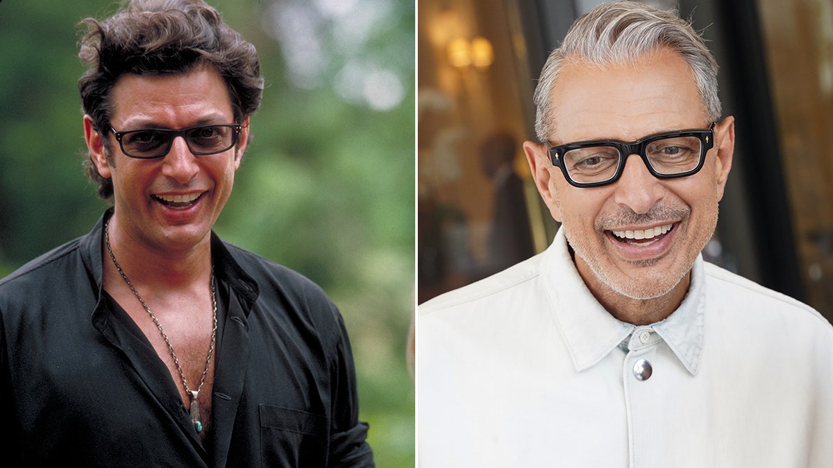 Jeff Goldblum then and now split