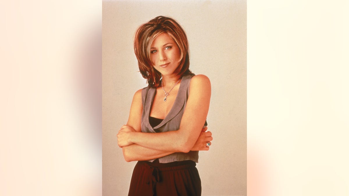 Jennifer Aniston wears vest and slacks in '90s portrait as Rachel Green from Friends