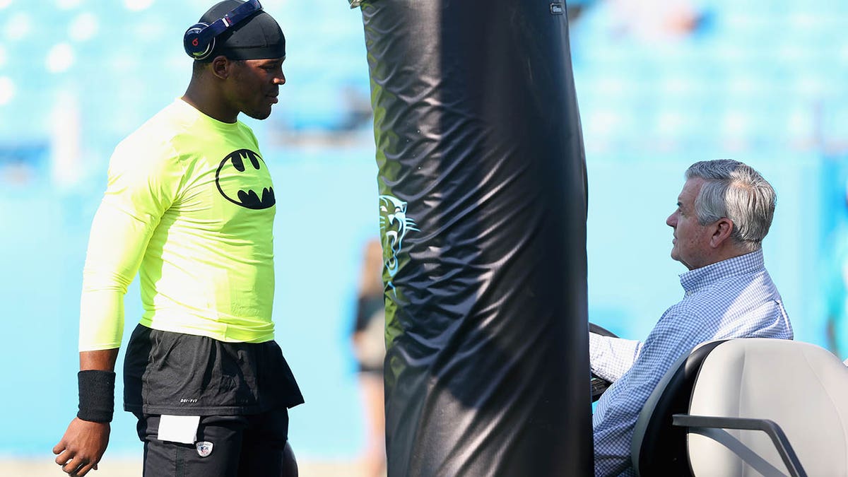 Jerry Richardson and Cam Newton