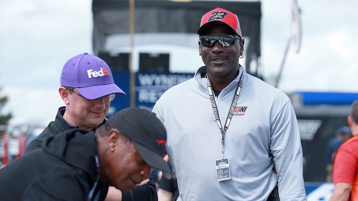 Michael Jordan meets with Denny Hamlin