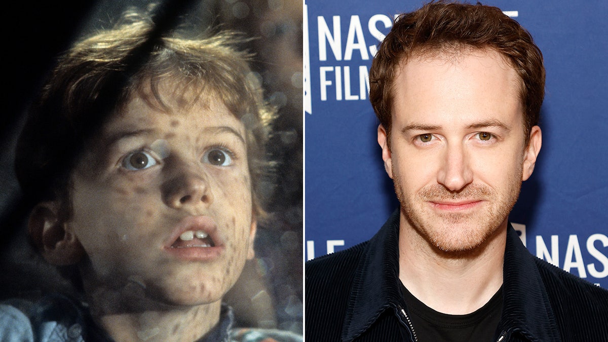 Joseph Mazzello then and now split