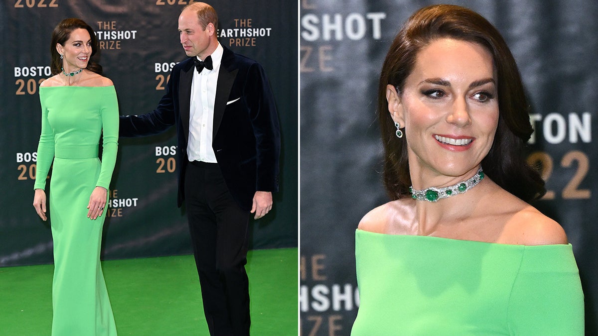 Kate Middleton wears vibrant green dress at Earthshot Awards in Boston