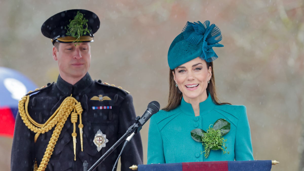 Kate Middleton gives a speech
