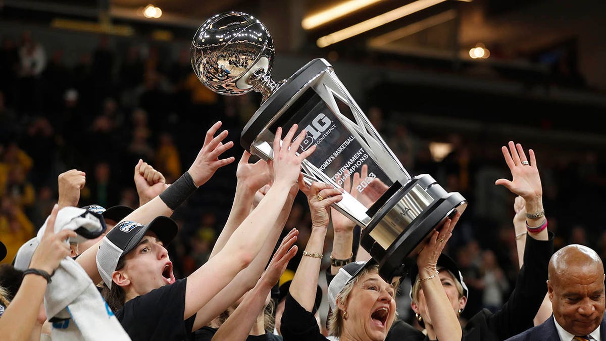 Iowa holds the Big Ten trophy