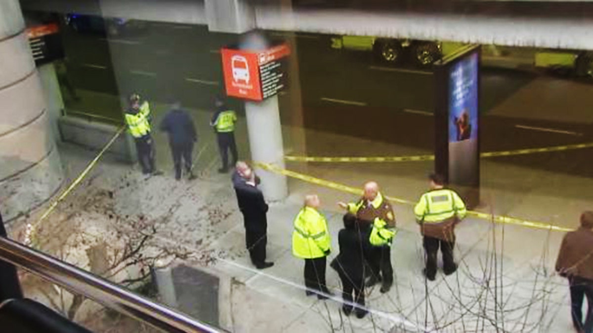 Scene of man hit, killed at Boston airport