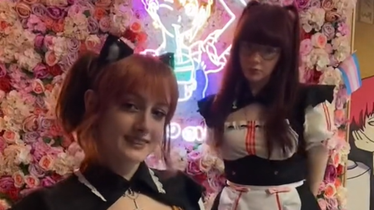 Maid cafe in Manchester England grilled as Hooters for incels