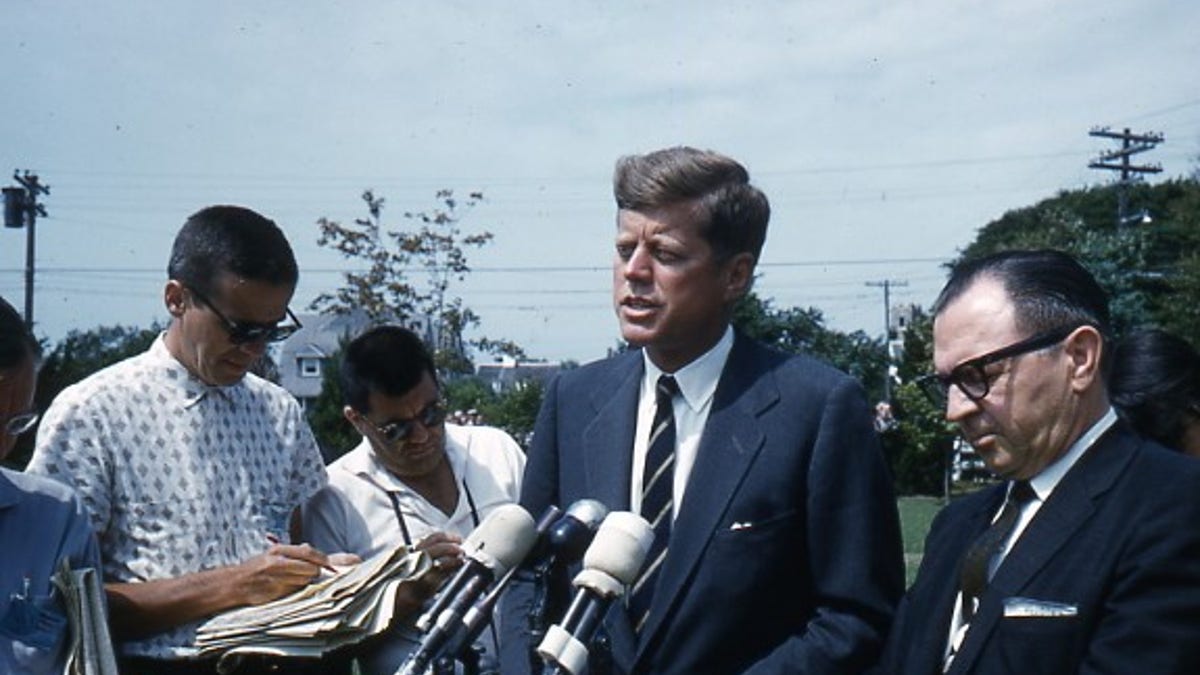 Mario Biasetti with JFK